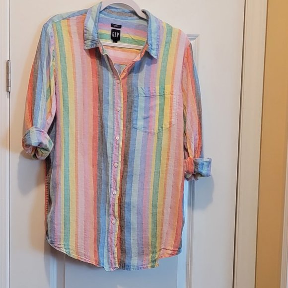 GAP Tops - Gap Linen Shirt Large